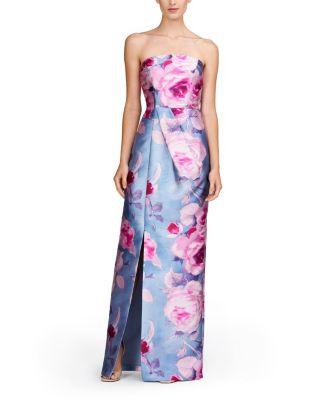 Lucienne Strapless Column Gown by KAY UNGER