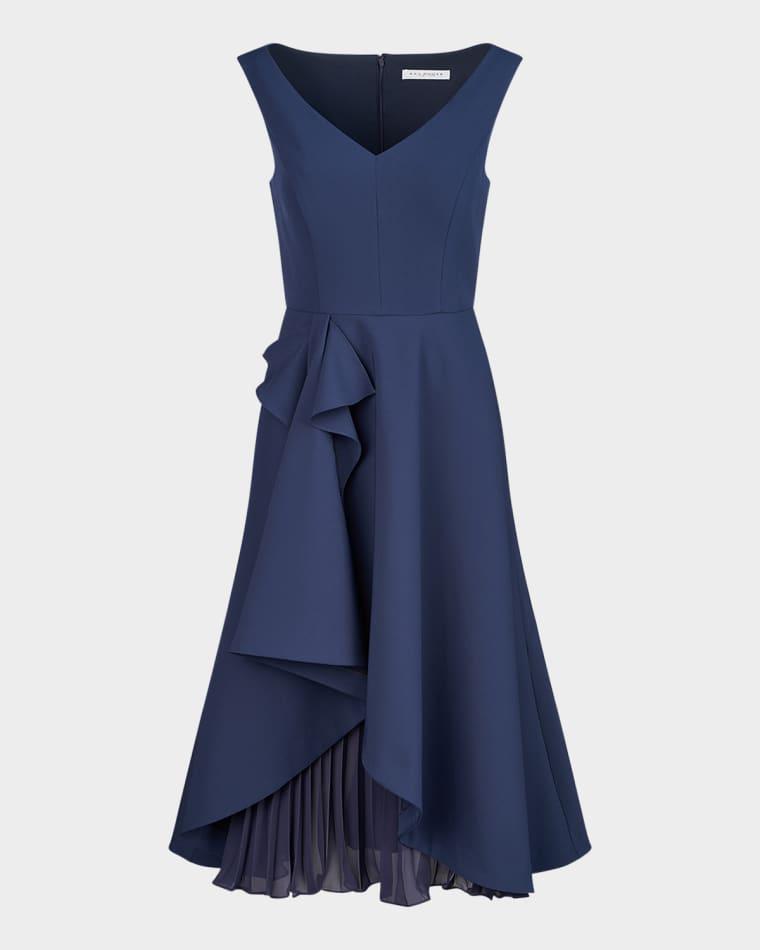 Begonia Sleeveless Midi Cocktail Dress by KAY UNGER NEW YORK