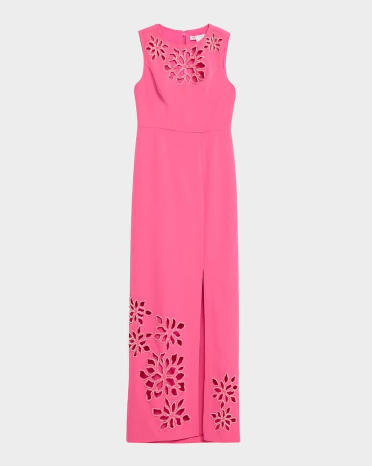 Indiana Silk Column Gown by KAY UNGER NEW YORK