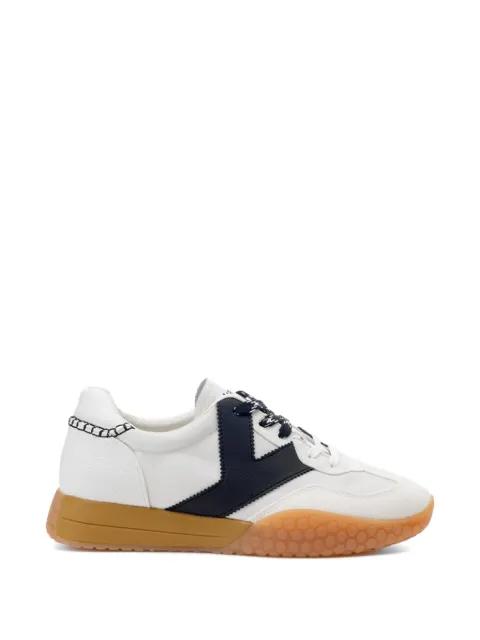contrast-panel whipstitch-detail sneakers by KEH NOO