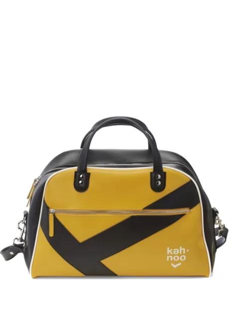 large logo-print panelled tote bag by KEH NOO