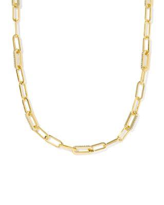 Bella Pav&eacute; Paperclip Chain Collar Necklace by KENDRA SCOTT