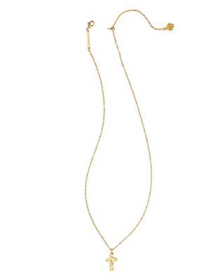 Cross Pendant Necklace in 14K Gold Pated by KENDRA SCOTT