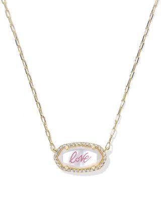 Elisa Pav&eacute; Frame Pendant Necklace by KENDRA SCOTT