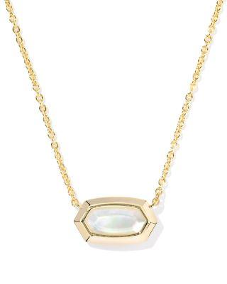 Elisa Stone Bezel Pendant Necklace by KENDRA SCOTT