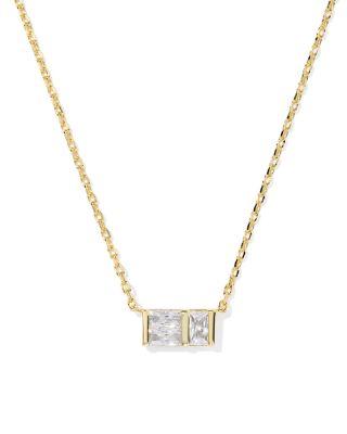 Jamie Baguette Crystal Pendant Necklace by KENDRA SCOTT