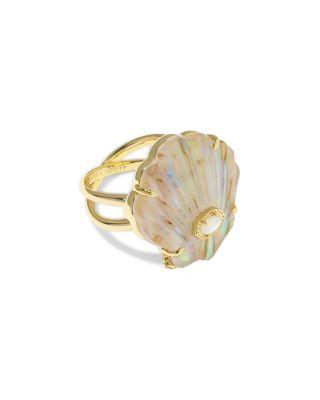 Lucia Iridescent Abalone Shell Cocktail Ring by KENDRA SCOTT
