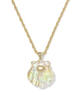 Lucia Iridescent Abalone Shell Pendant Necklace by KENDRA SCOTT