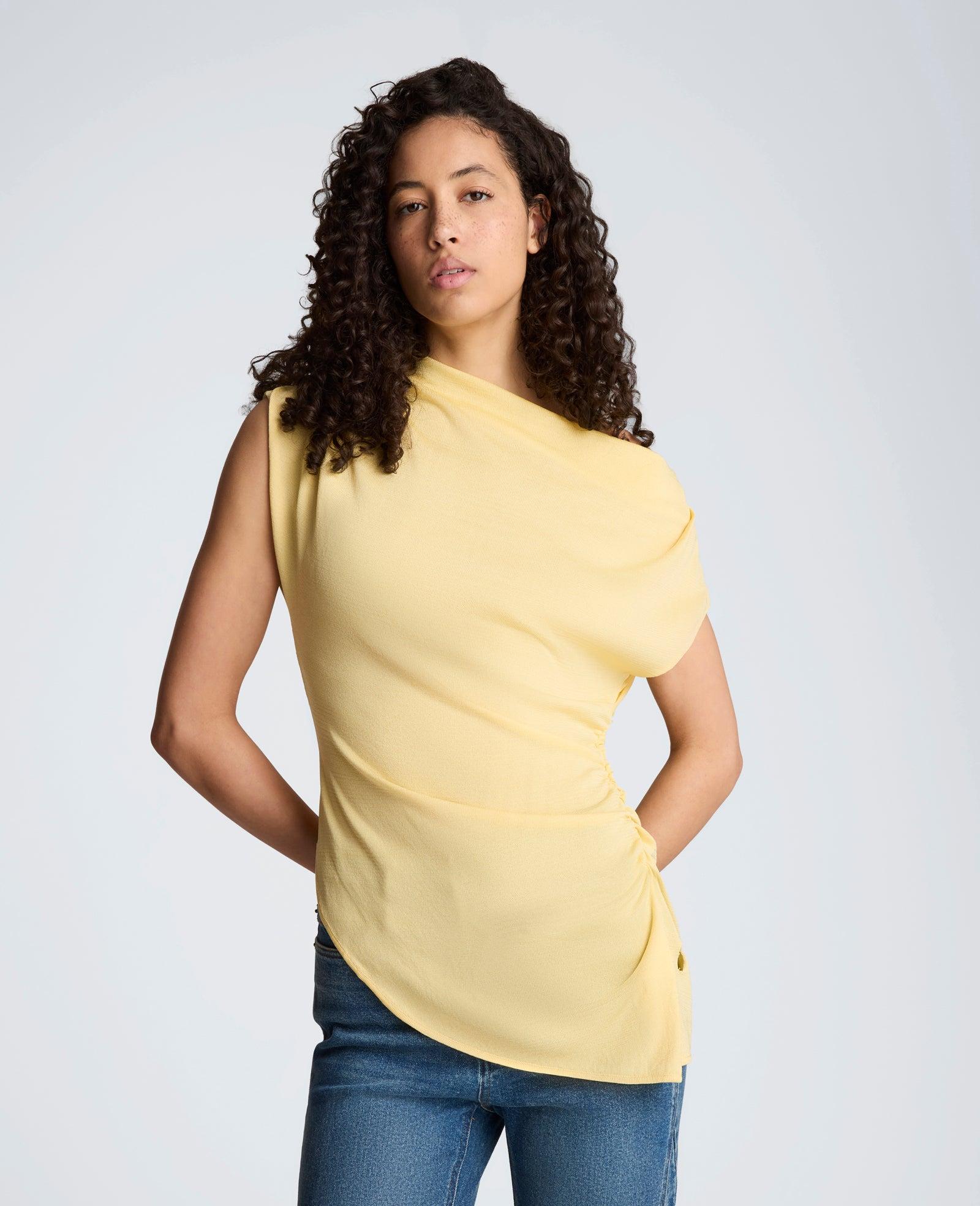 Kenneth Cole | Asymmetrical Drape Neck Top by KENNETH COLE