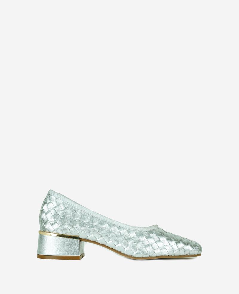 Kenneth Cole | Birdie Woven Metallic Leather Pump by KENNETH COLE