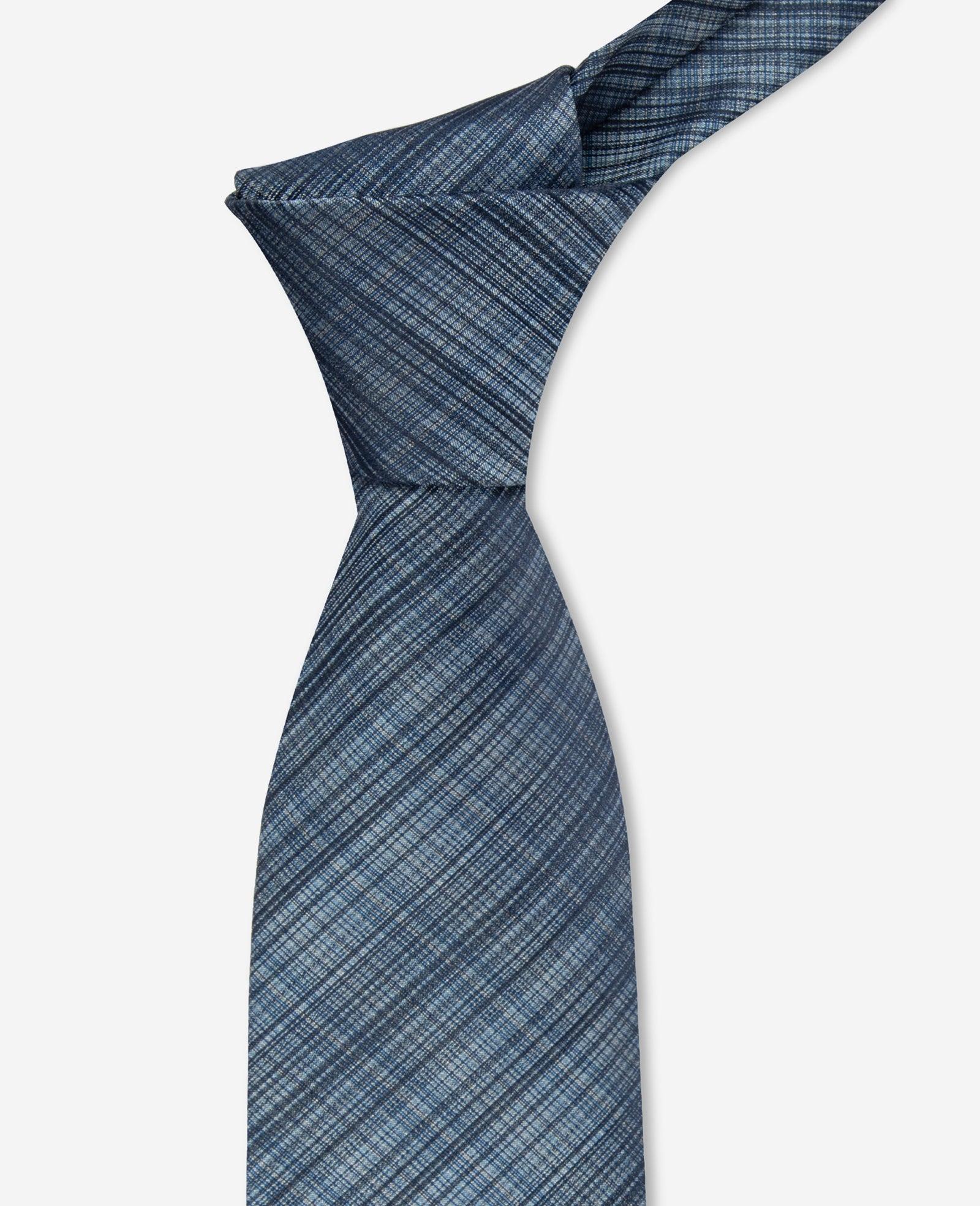 Kenneth Cole | Blue Plaid Tie by KENNETH COLE