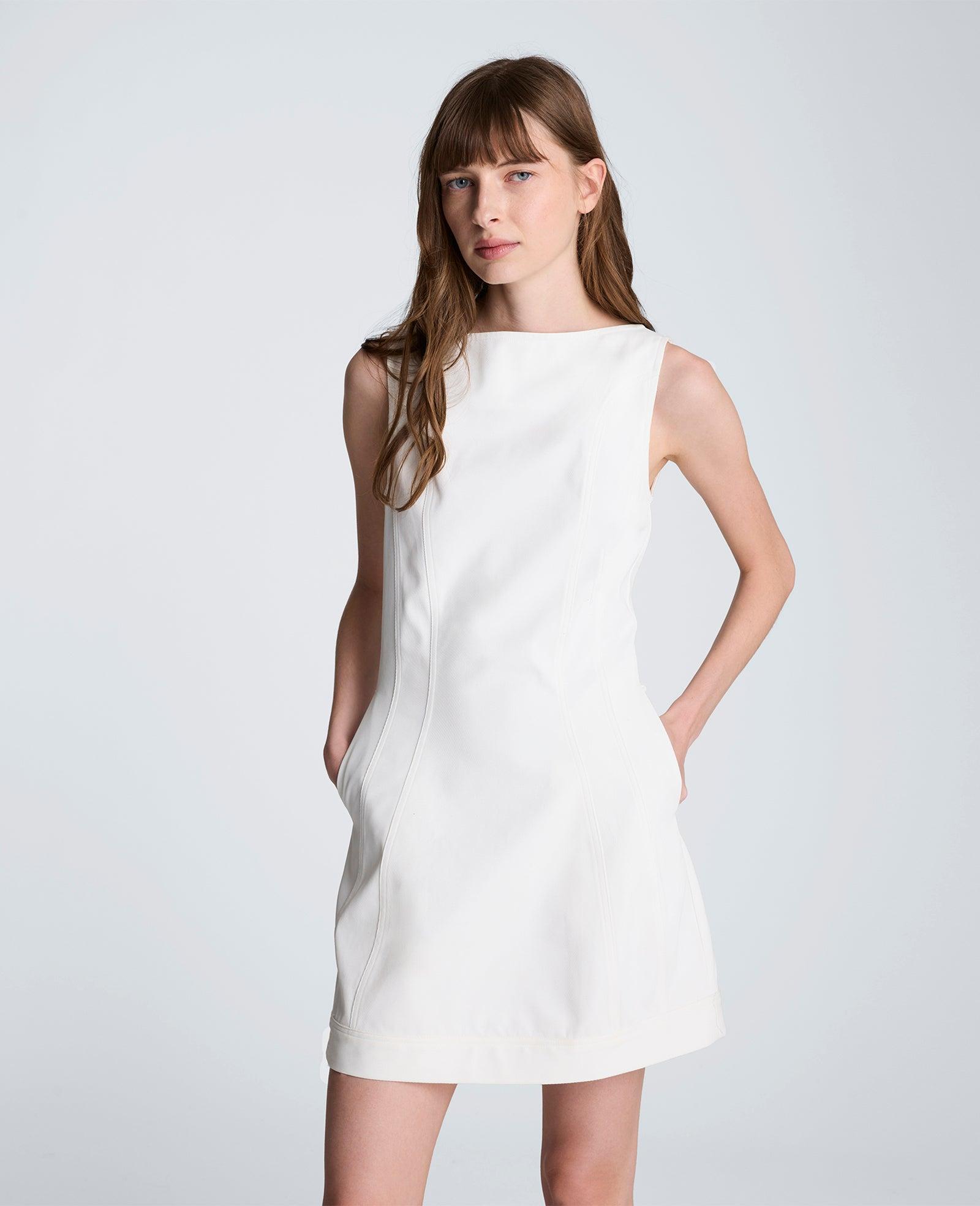 Kenneth Cole | Boat Neck Sculpt Mini Dress by KENNETH COLE