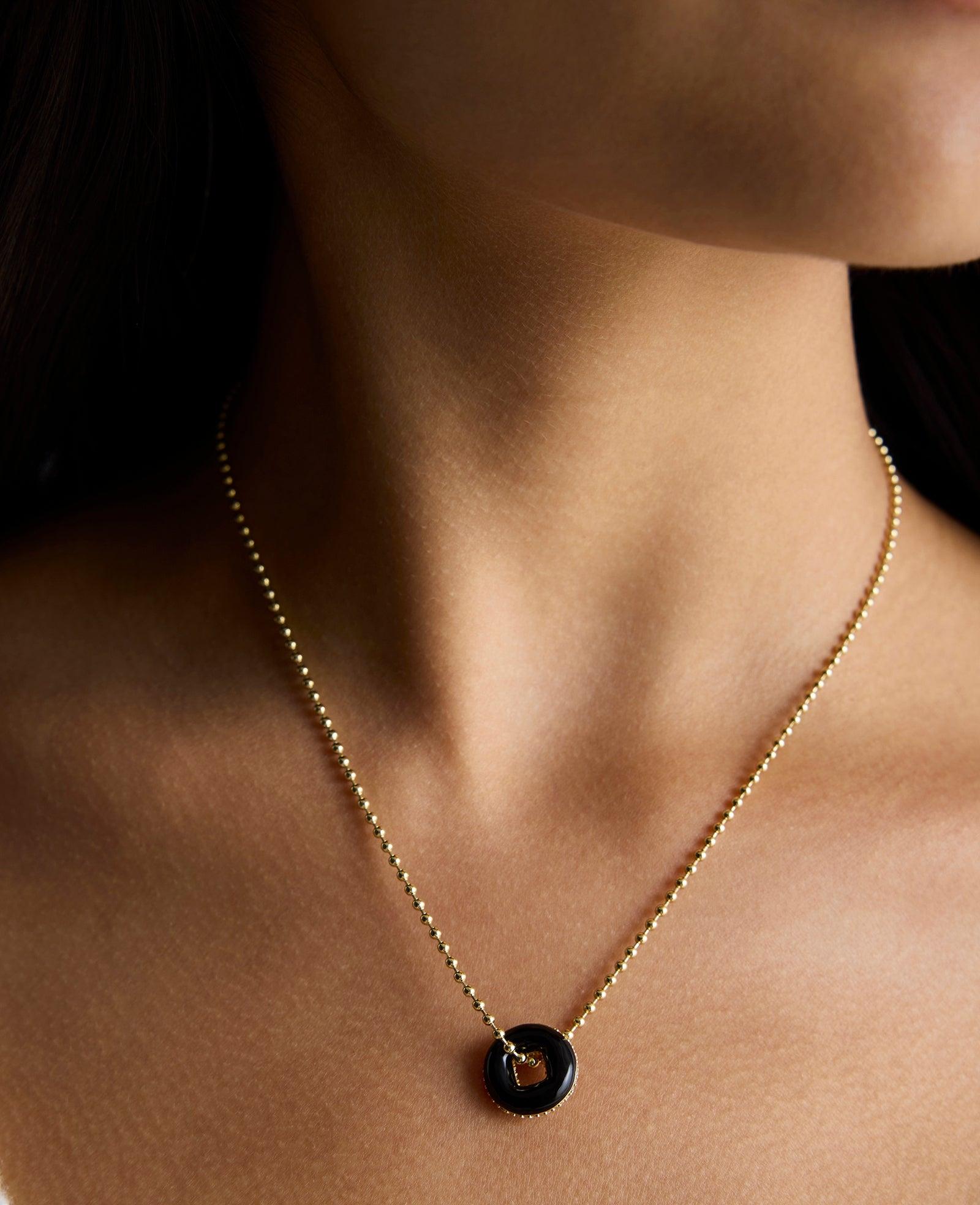 Kenneth Cole | Bonbonwhims Mental Health Coalition Charm Necklace - Black by KENNETH COLE