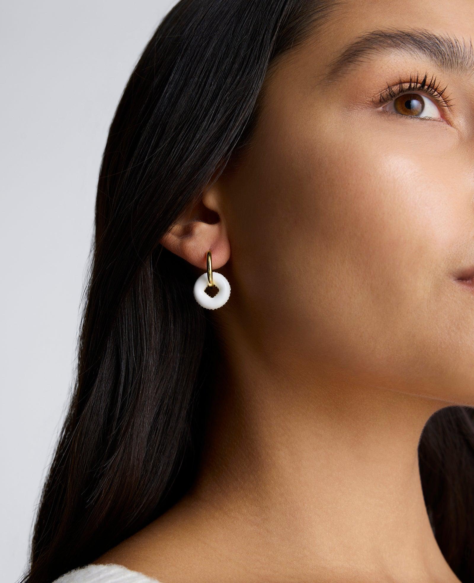 Kenneth Cole | Bonbonwhims Mental Health Coalition Earring - White by KENNETH COLE