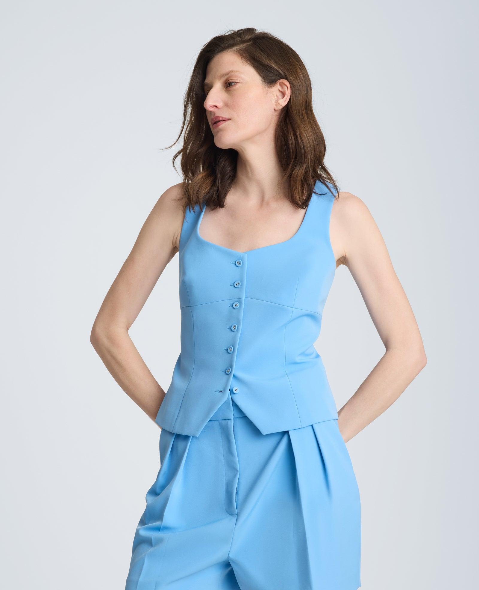Kenneth Cole | Bustier Button Front Vest by KENNETH COLE