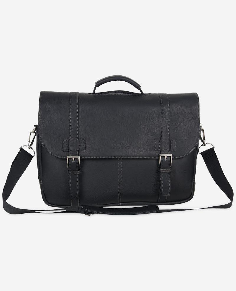 Kenneth Cole | Colombian Leather Flapover Messenger Bag by KENNETH COLE