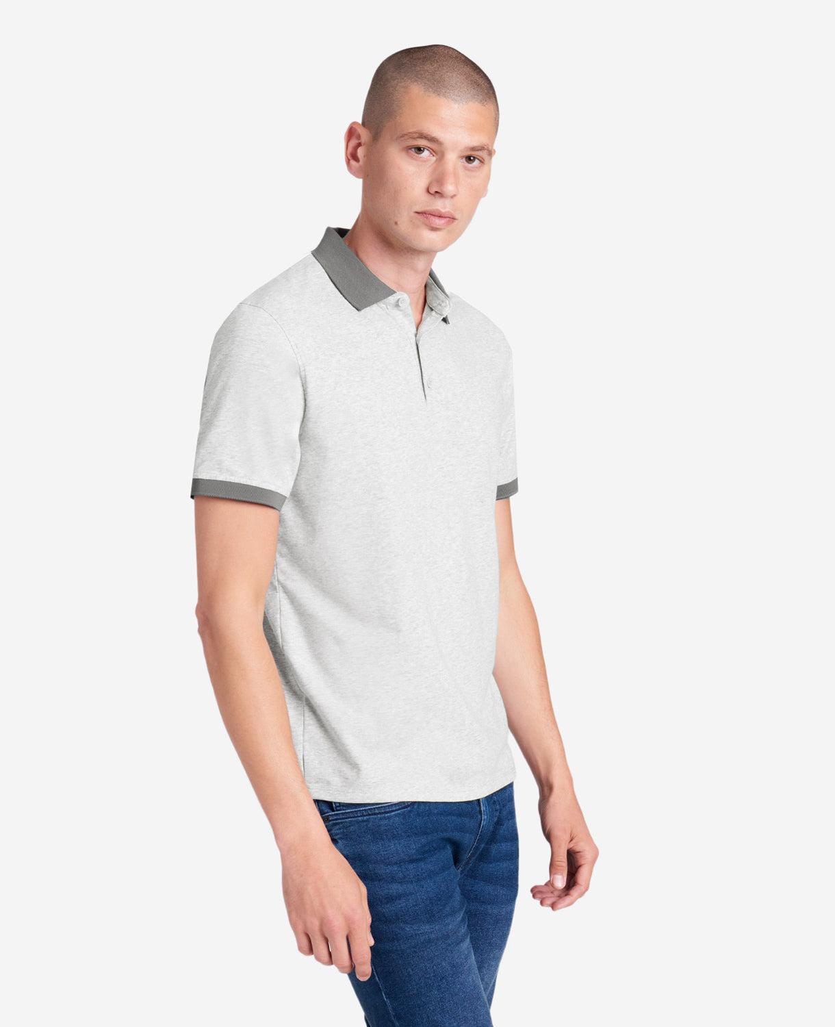 Kenneth Cole | Colorblock Collar Solid Short Sleeve Polo by KENNETH COLE