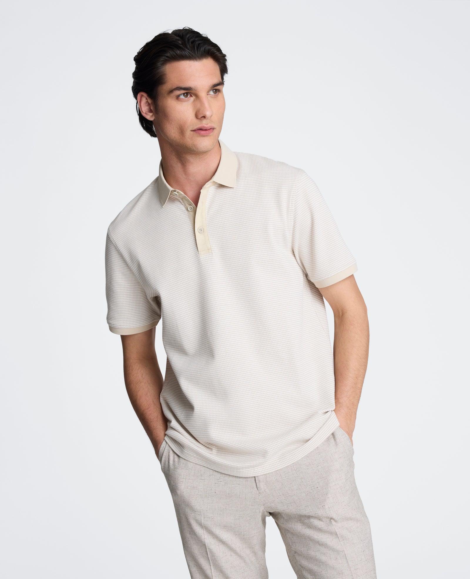 Kenneth Cole | Contrast Placket Button Polo by KENNETH COLE