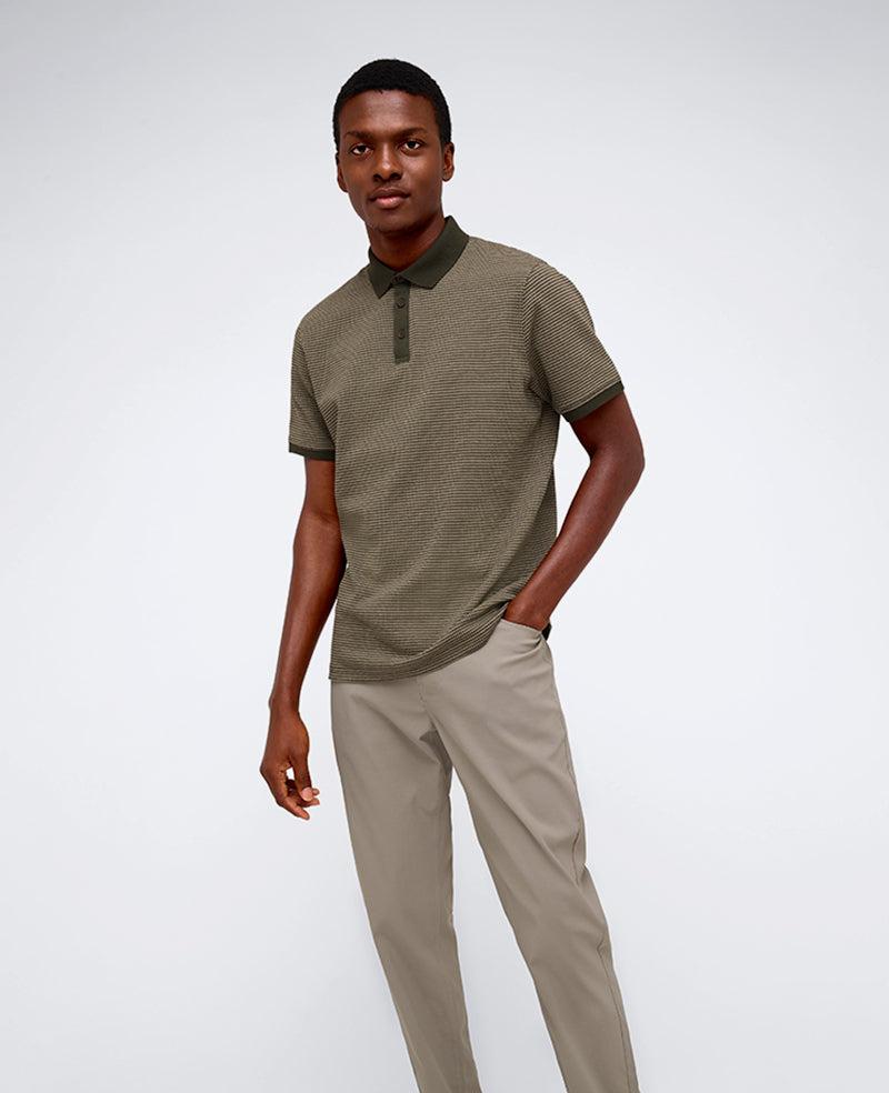 Kenneth Cole | Contrast Placket Button Polo by KENNETH COLE