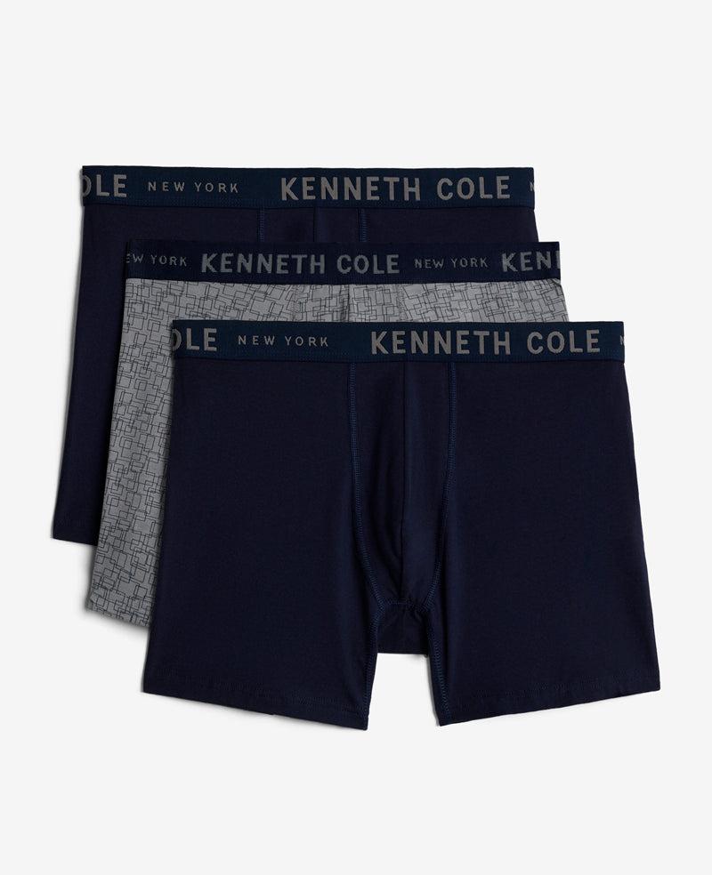 Kenneth Cole | Cotton Modal Stretch Boxer Brief 3-Pack by KENNETH COLE