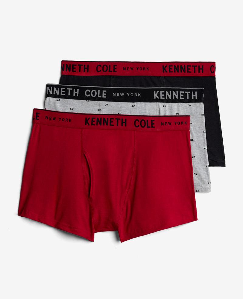 Kenneth Cole | Cotton Stretch Trunks 3-Pack by KENNETH COLE