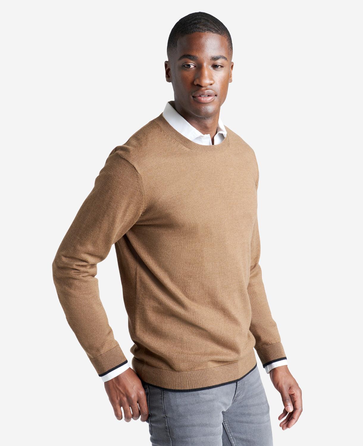 Kenneth Cole | Crew Neck Sweater With Tipping Details by KENNETH COLE