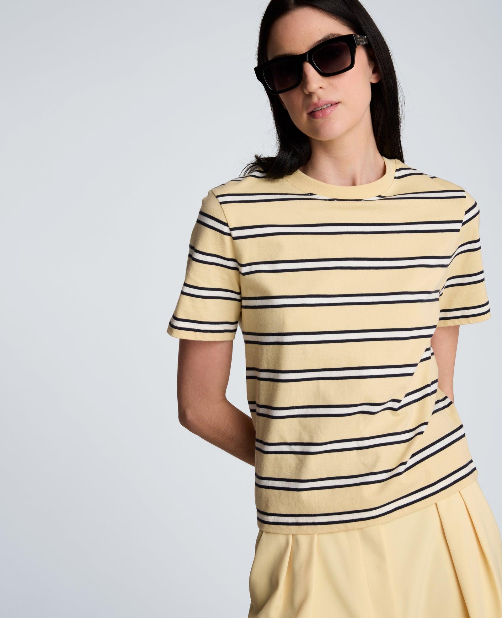 Kenneth Cole | Crewneck Stripe Tee by KENNETH COLE