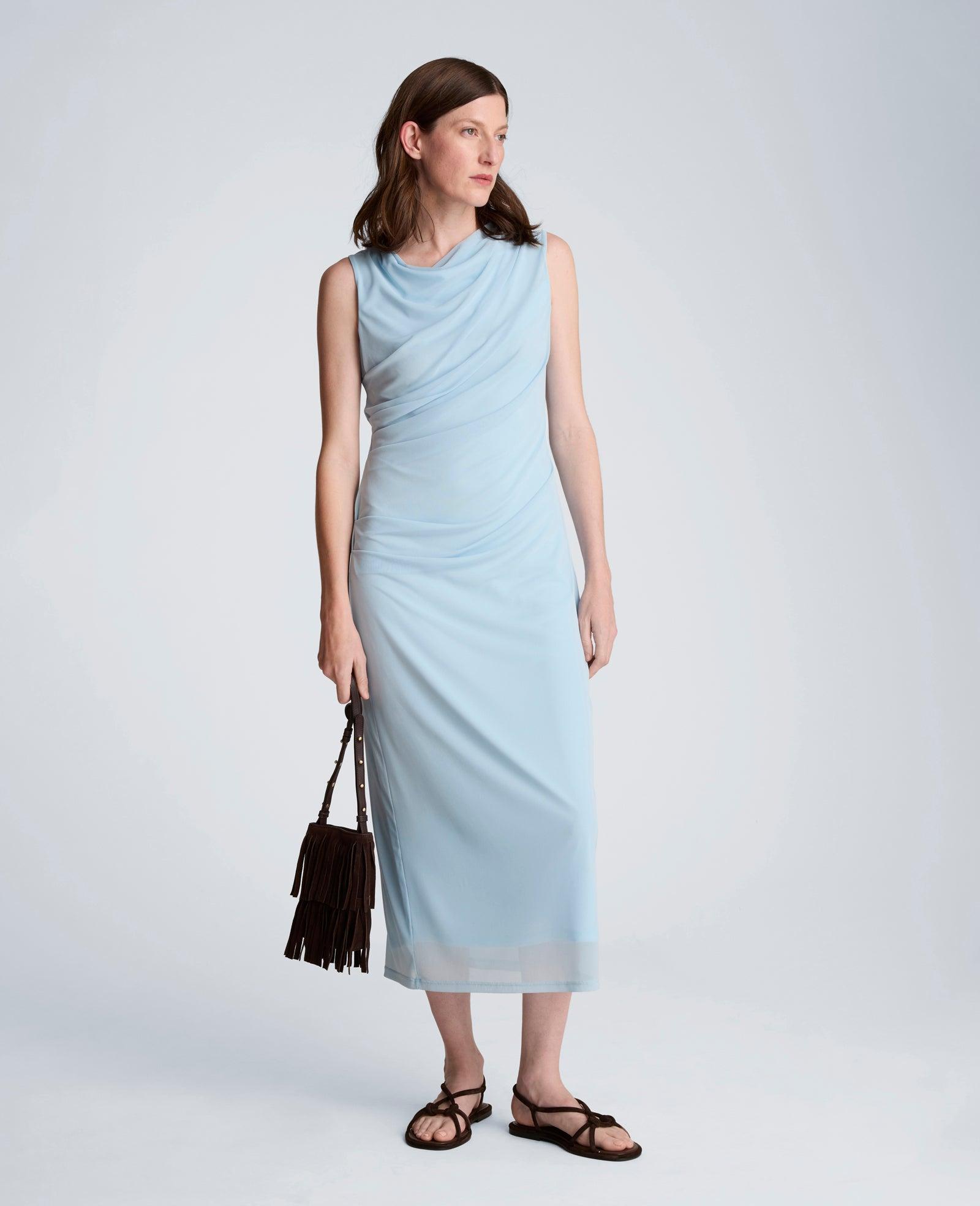 Kenneth Cole | Draped Detailed Modern Midi Dress by KENNETH COLE