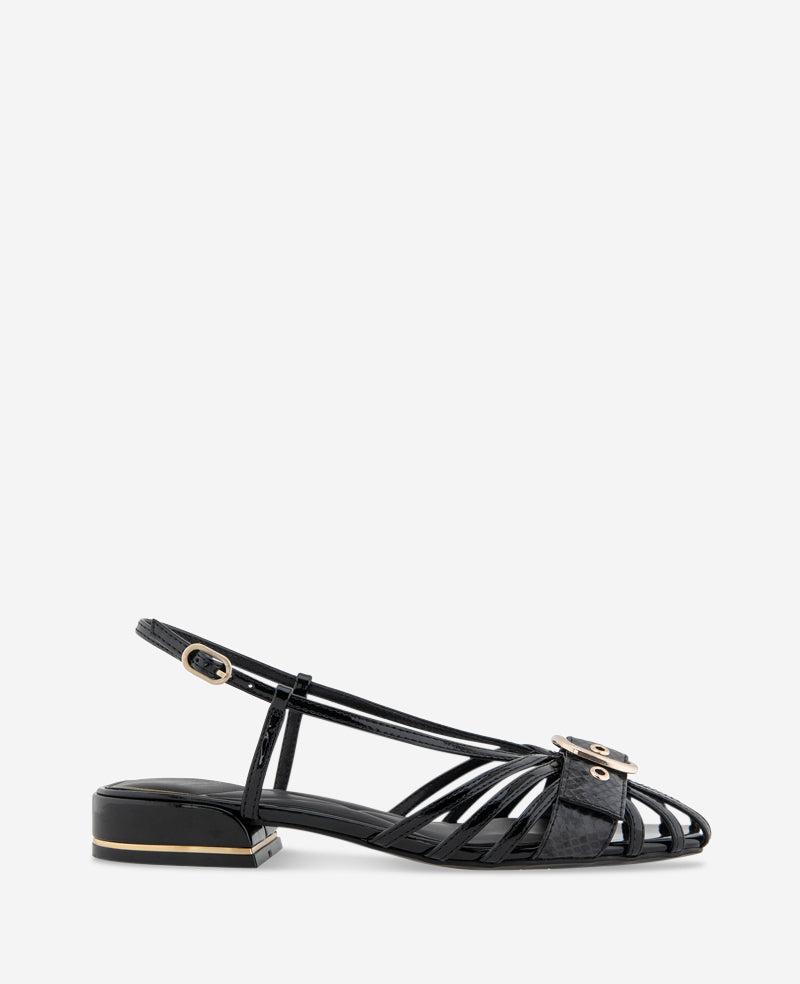 Kenneth Cole | Farrah Patent Caged In Buckle Sandal by KENNETH COLE