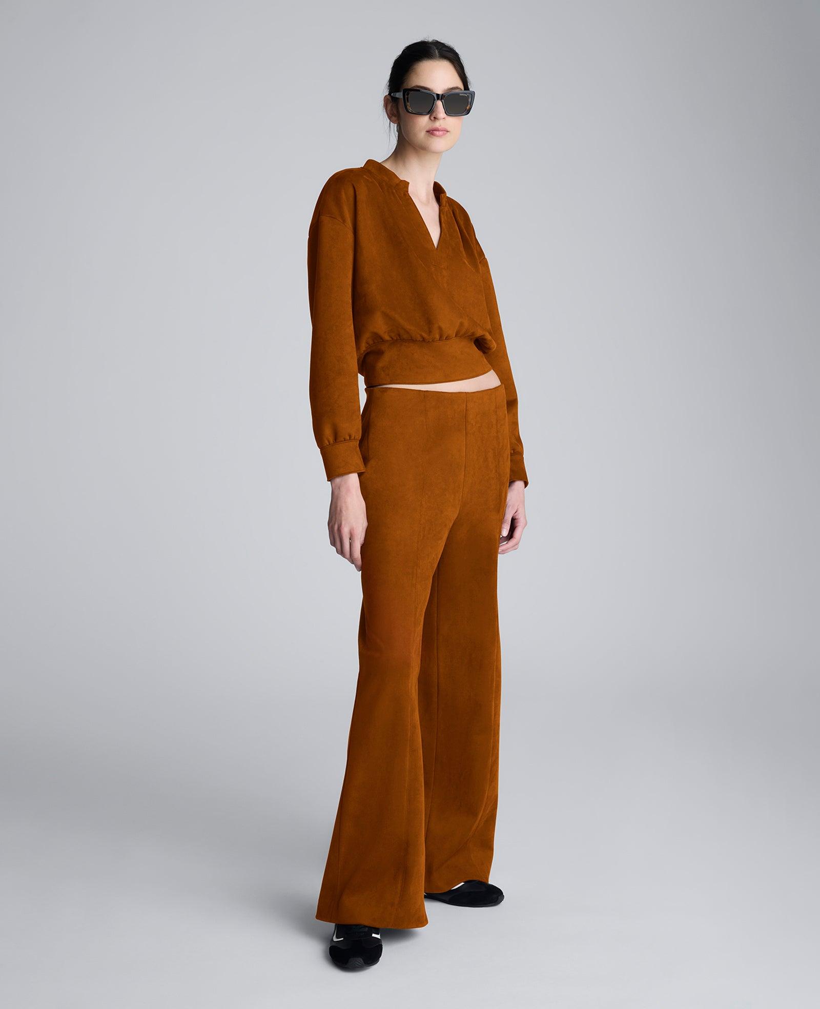 Kenneth Cole | Faux Suede Pull On Wide Leg Pant by KENNETH COLE