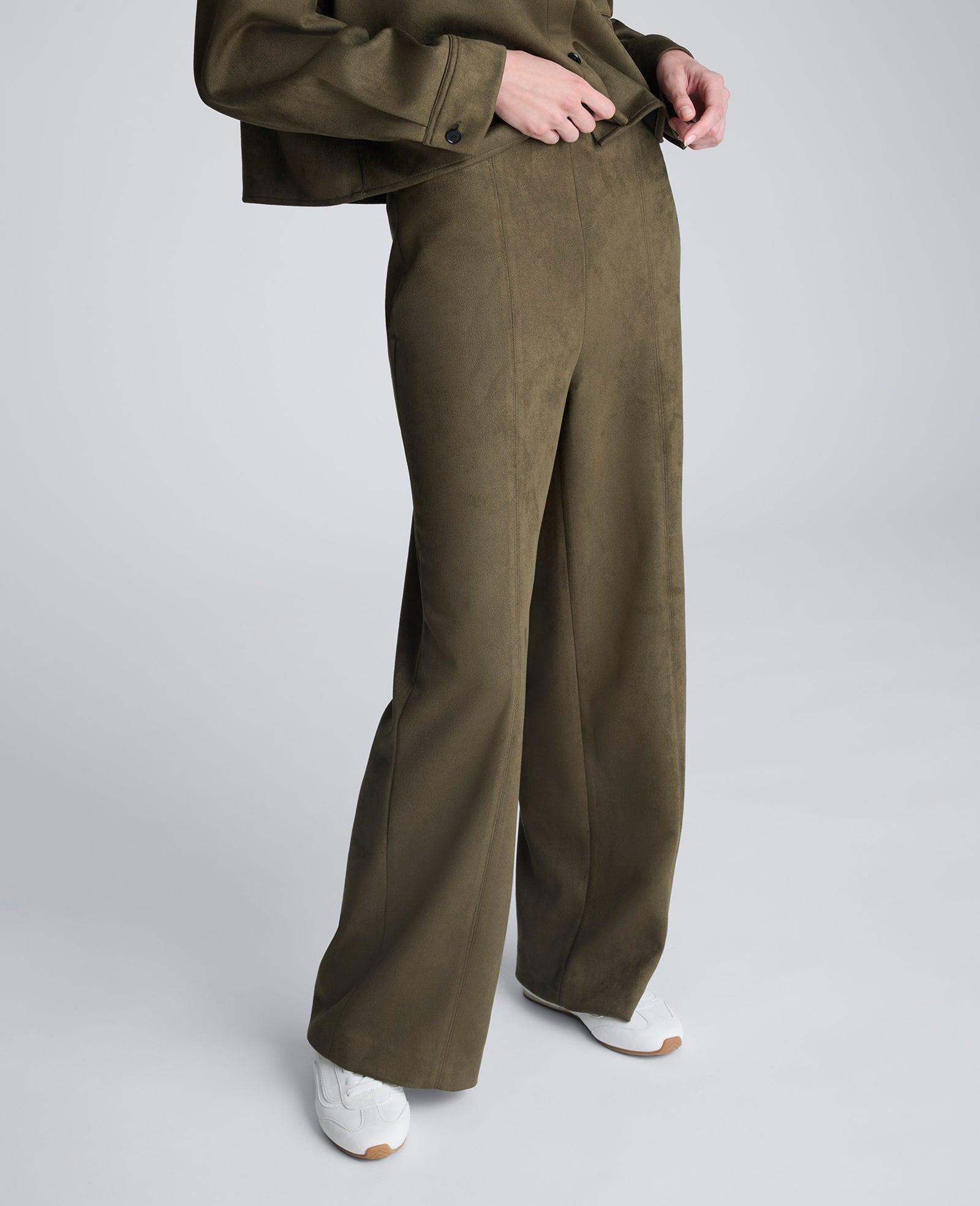 Kenneth Cole | Faux Suede Pull On Wide Leg Pant by KENNETH COLE