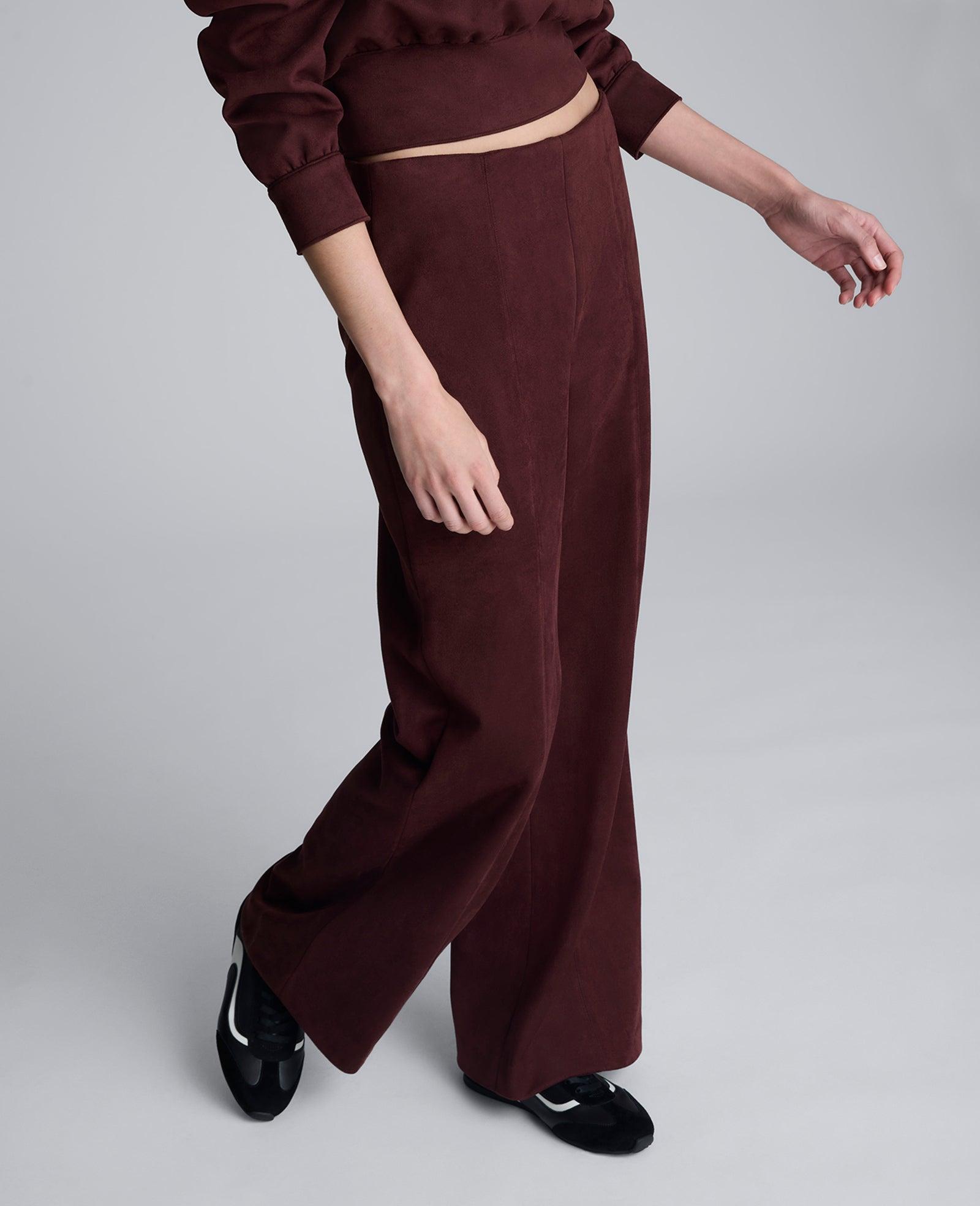 Kenneth Cole | Faux Suede Pull On Wide Leg Pant by KENNETH COLE