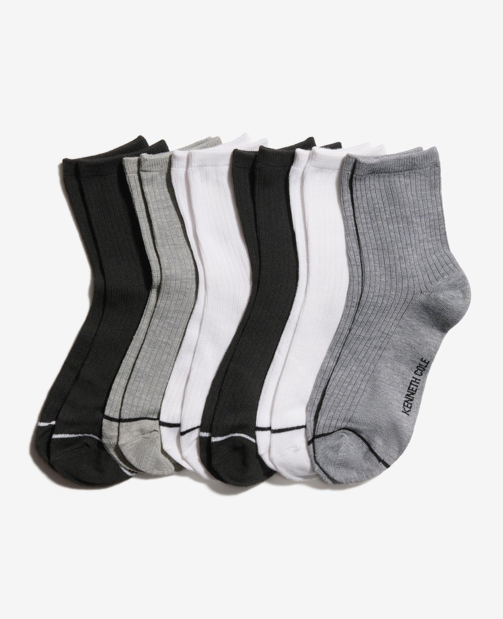 Kenneth Cole | Fine Rib Crew Socks 6-Pack by KENNETH COLE