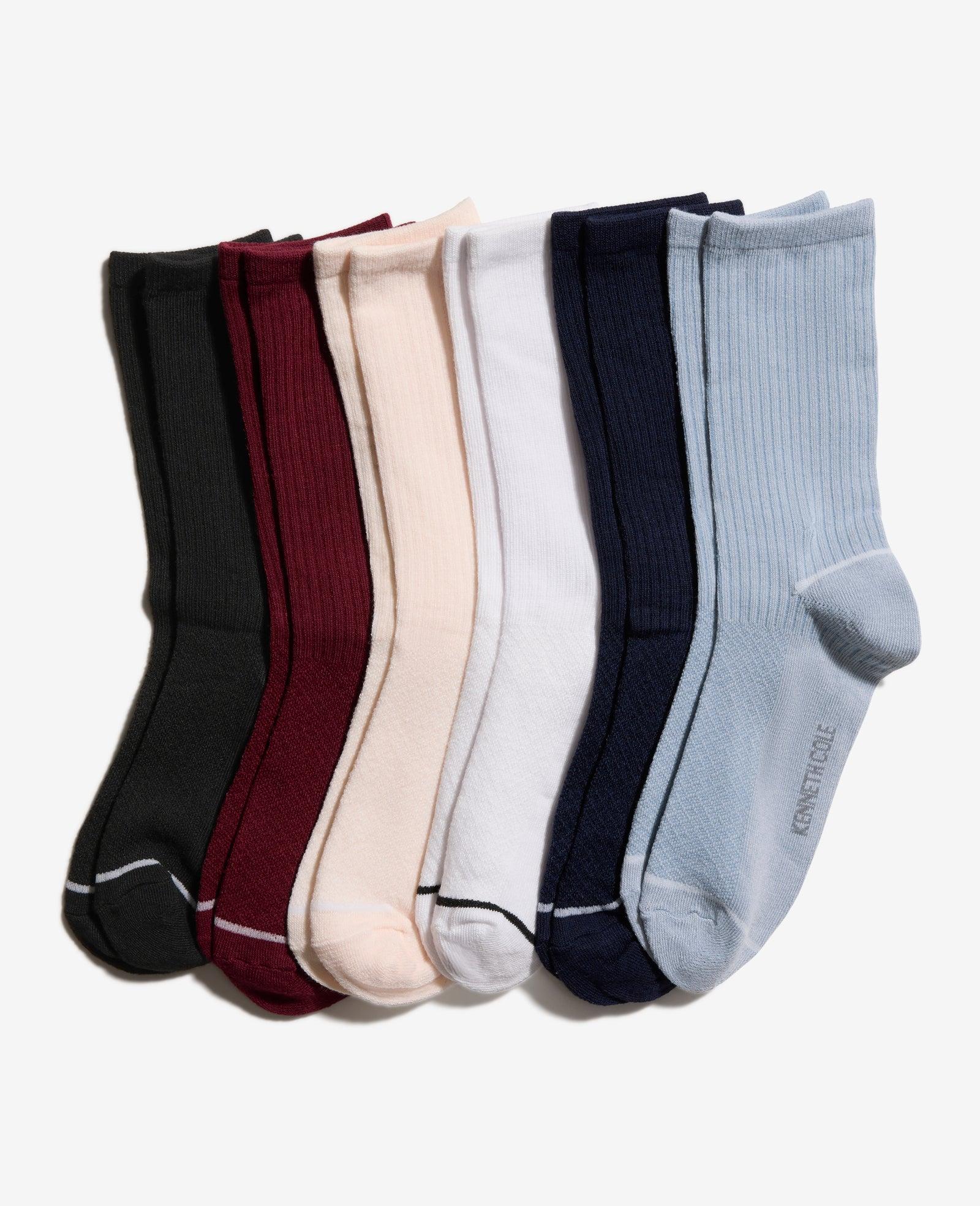 Kenneth Cole | Fine Rib-Diamond Texture Crew Socks 6-Paco by KENNETH COLE