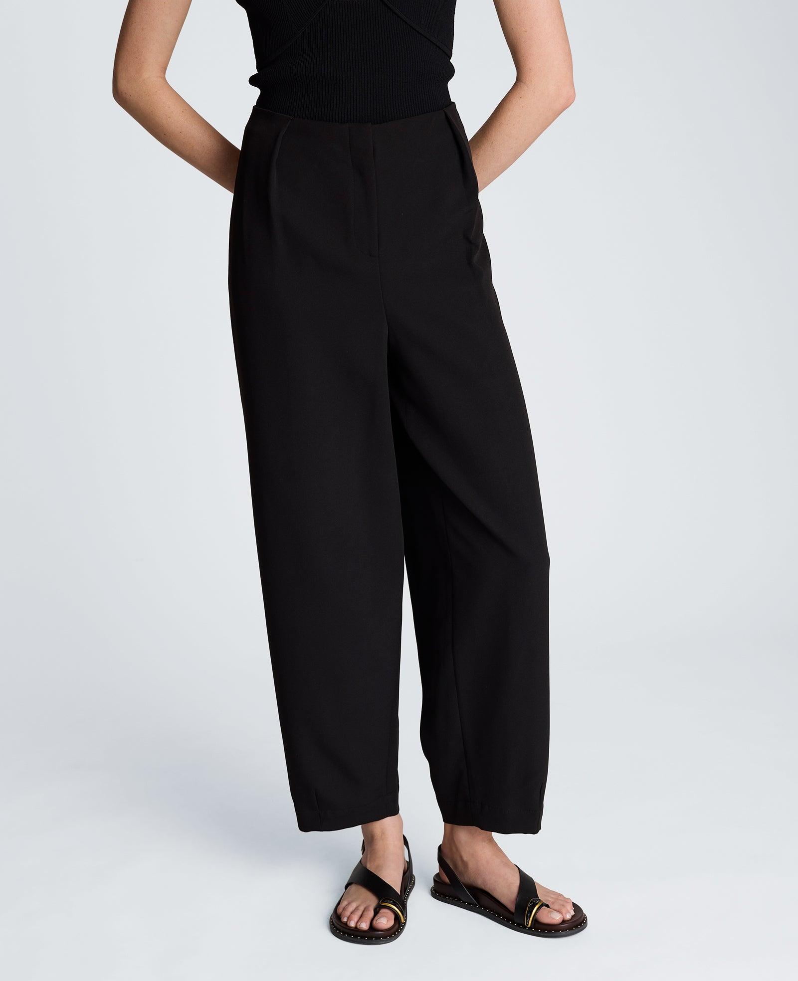 Kenneth Cole | Fly Front Tapered Leg High Waisted Pleated Pant by KENNETH COLE