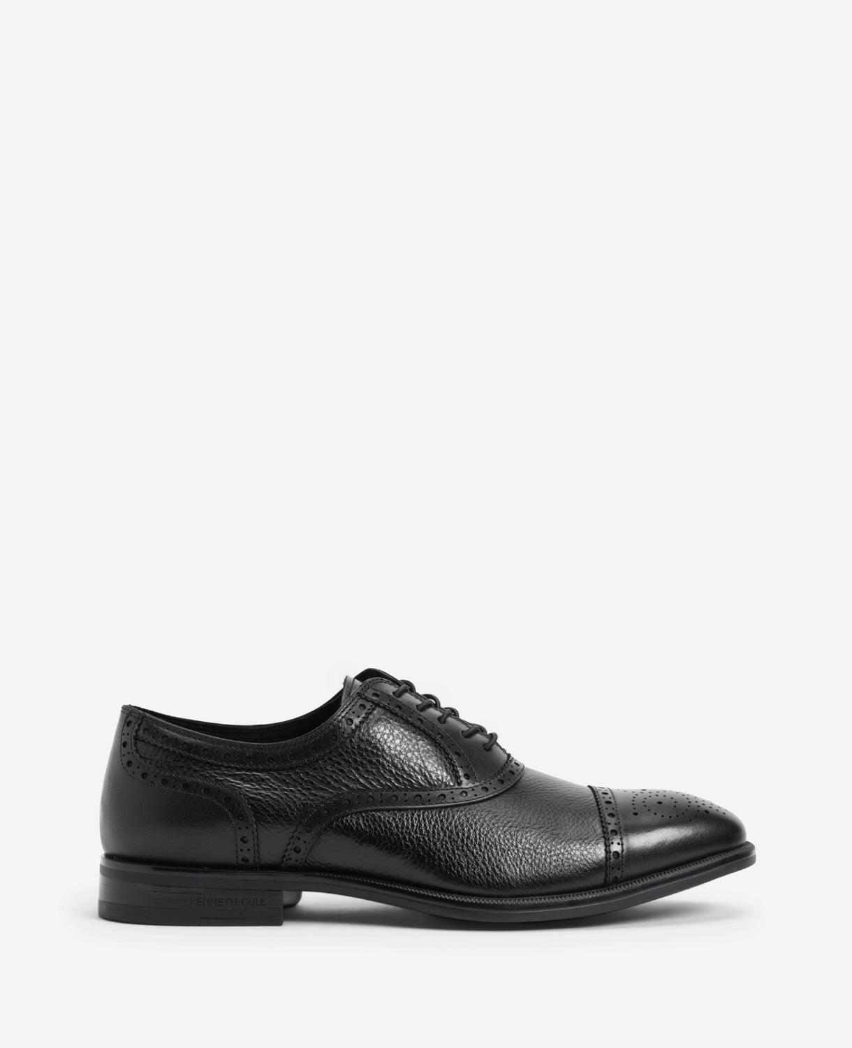 Kenneth Cole | Futurepod Leather Lace-Up Oxford Shoe With Medallion Cap Toe by KENNETH COLE