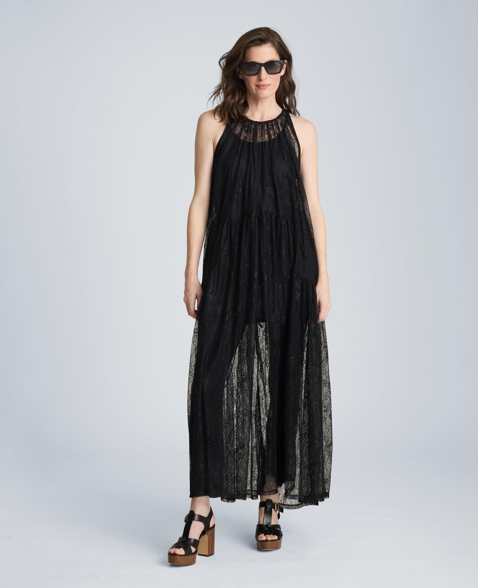 Kenneth Cole | Gathered Halter Maxi Dress by KENNETH COLE