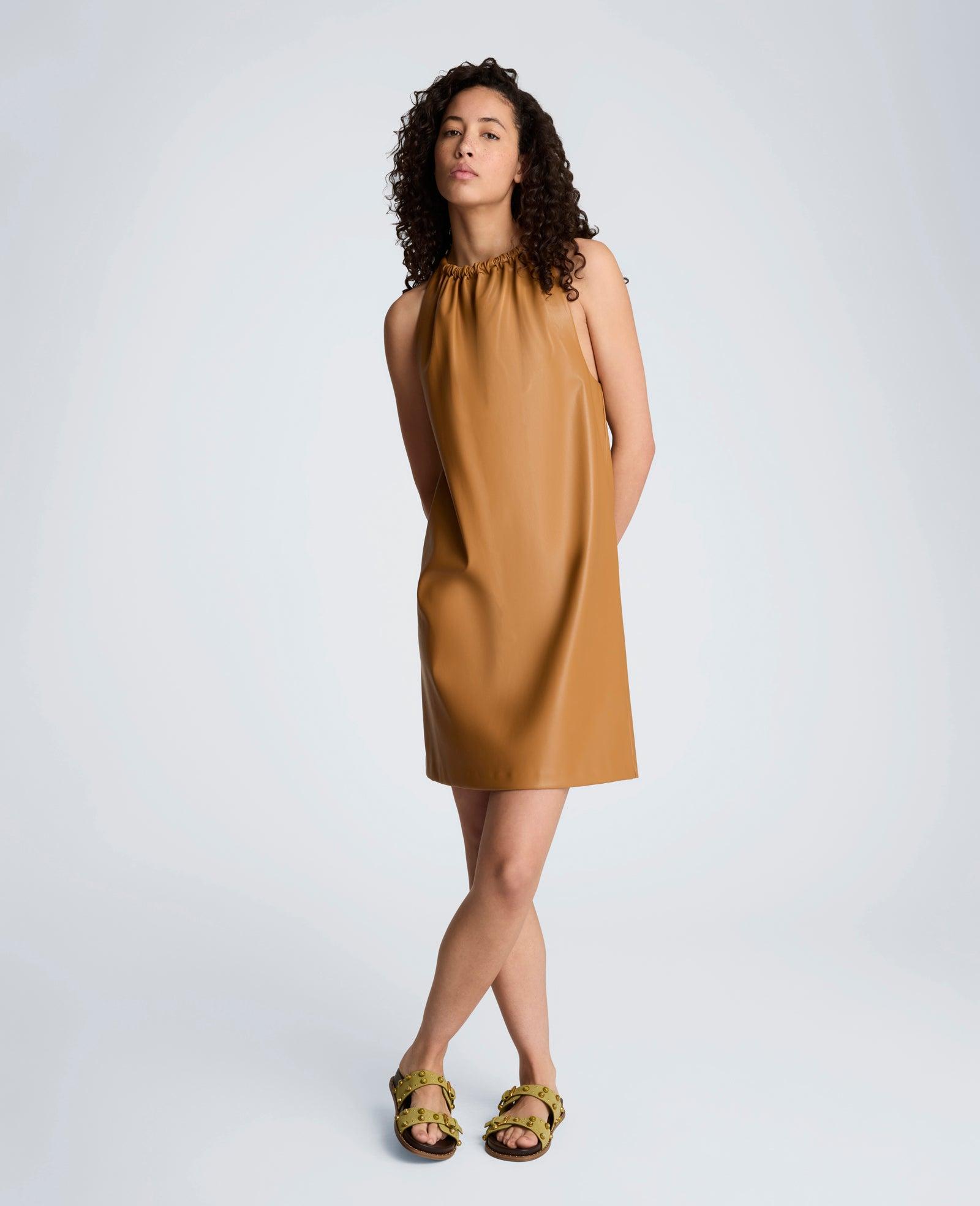 Kenneth Cole | Gathered Halter Neck Mini Dress by KENNETH COLE