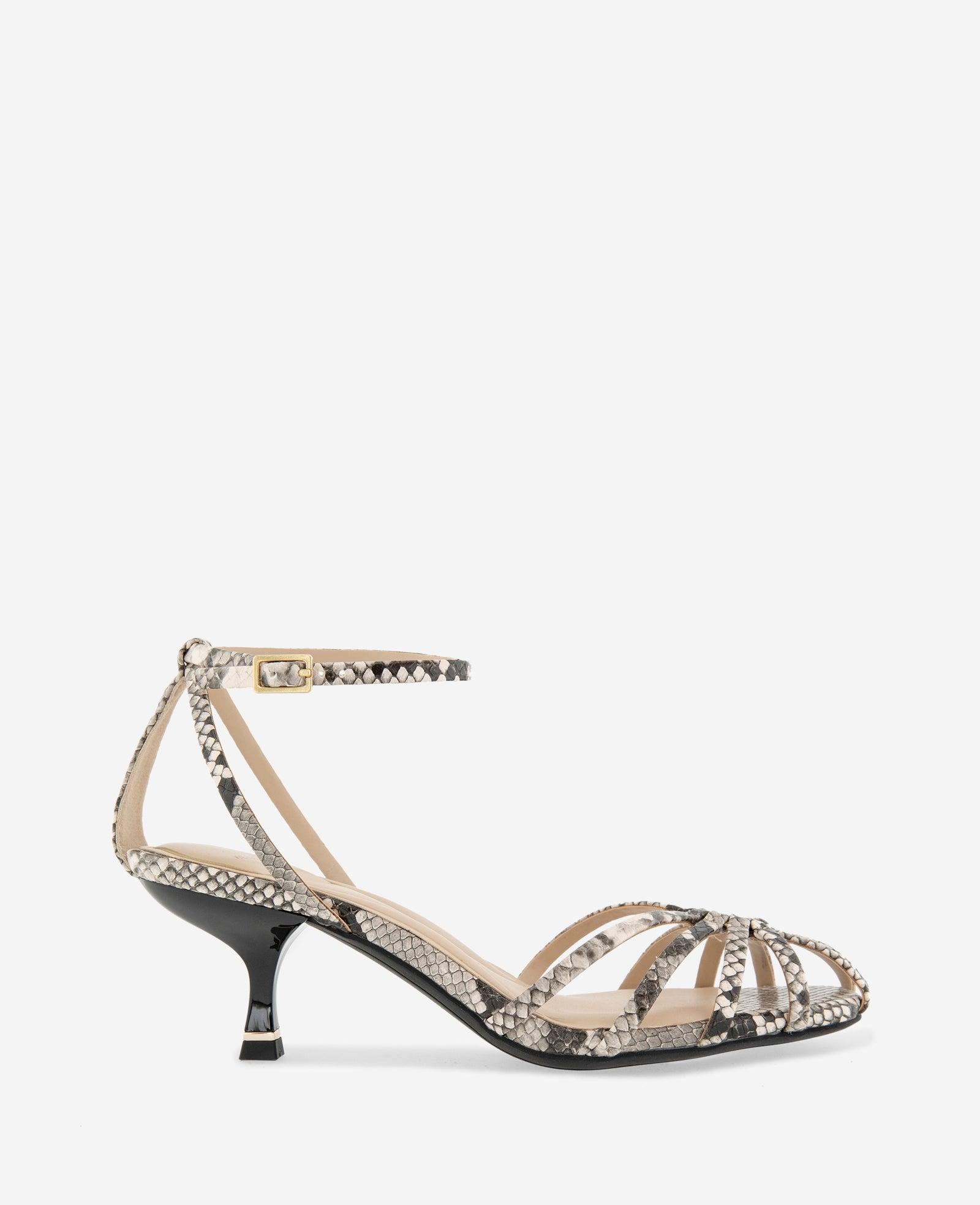 Kenneth Cole | Genevieve Embossed Cage Toe Ankle Strap Heel by KENNETH COLE