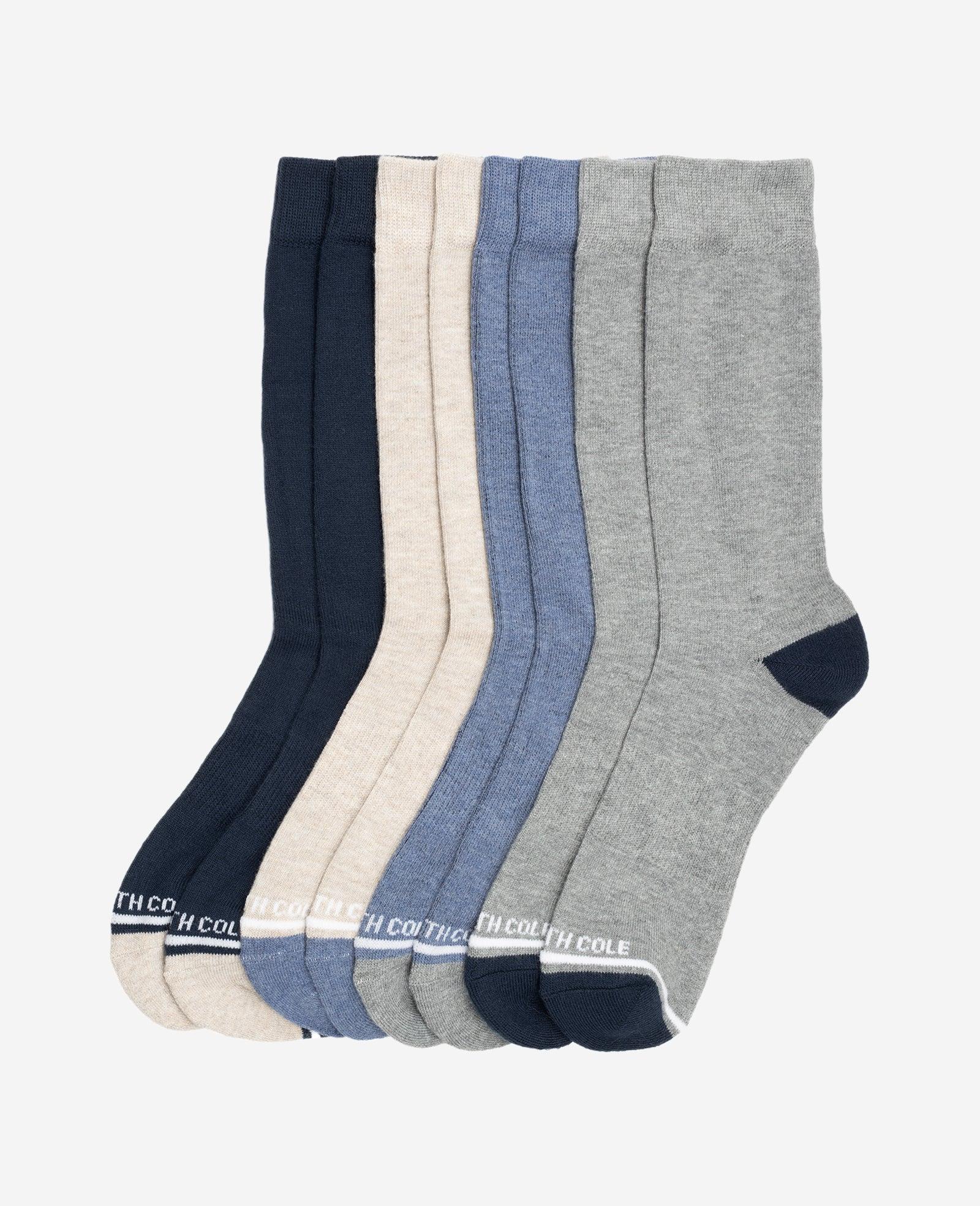 Kenneth Cole | Half Cushion Dress Crew Socks 4-Pack by KENNETH COLE