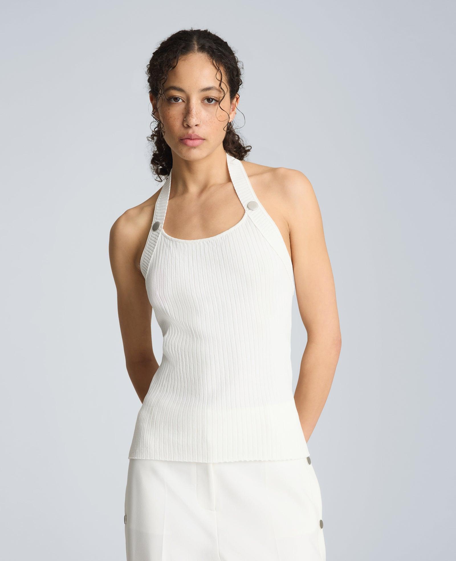 Kenneth Cole | Halter Neck Tank With Gromet Detail by KENNETH COLE