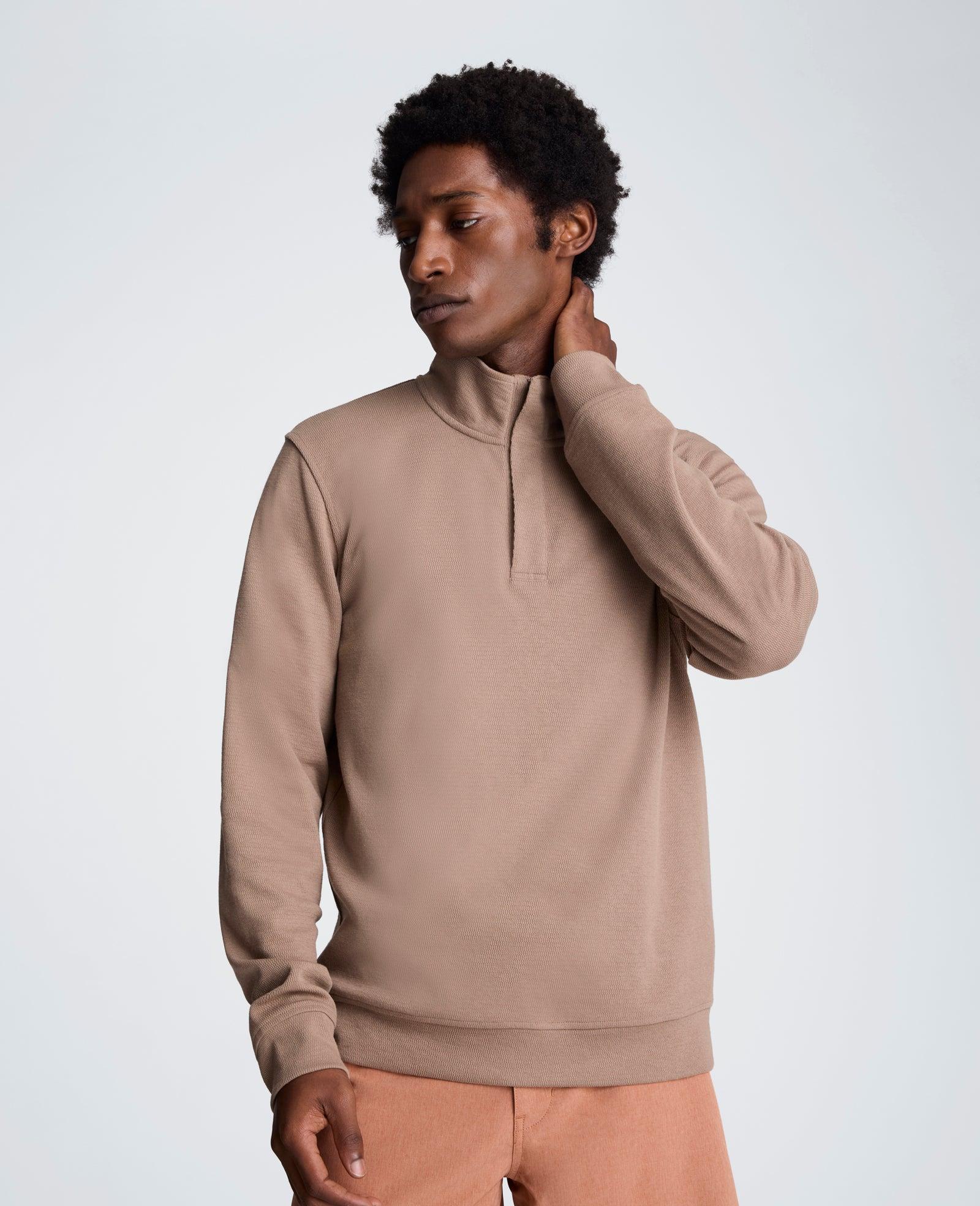 Kenneth Cole | Hidden Placket Quarter Zip Sweater by KENNETH COLE