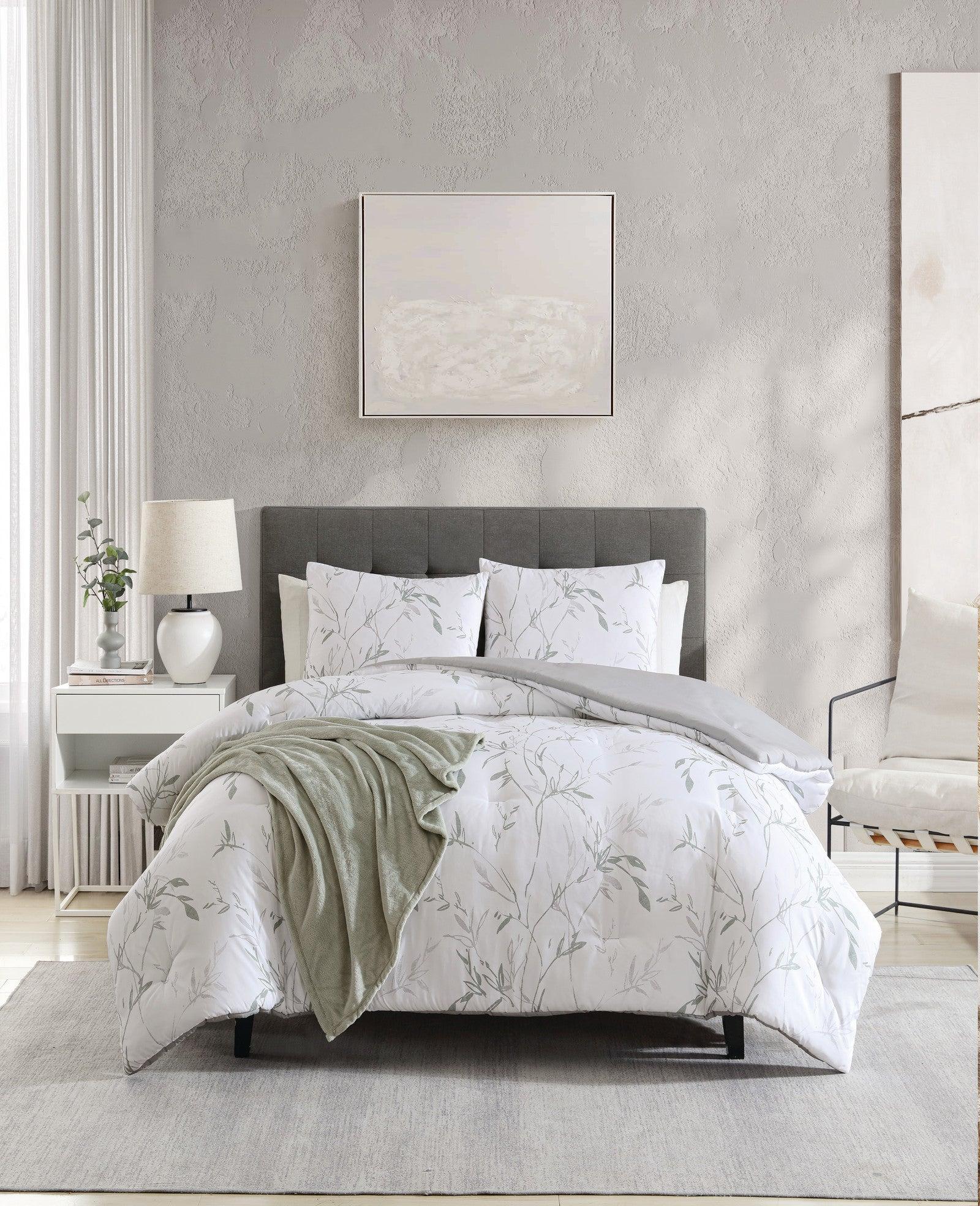 Kenneth Cole | Ink Wash Vine Comforter + Sham Set by KENNETH COLE