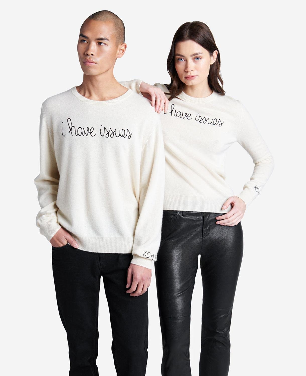 Kenneth Cole | Lingua Franca I Have Issues Cashmere Sweater by KENNETH COLE