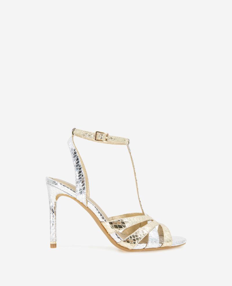 Kenneth Cole | Liona Metallic Embossed Snake Heel by KENNETH COLE
