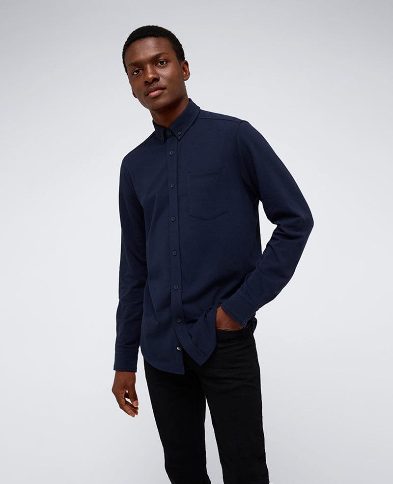 Kenneth Cole | Long Sleeve Button Down Stretch Shirt With Pocket by KENNETH COLE