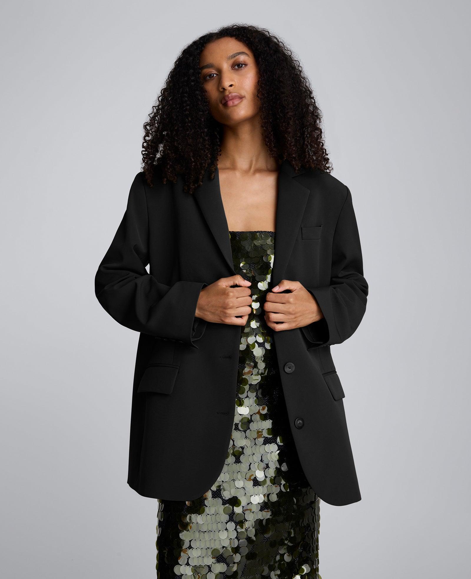 Kenneth Cole | Luxe Twill Three Button Boyfriend Blazer by KENNETH COLE