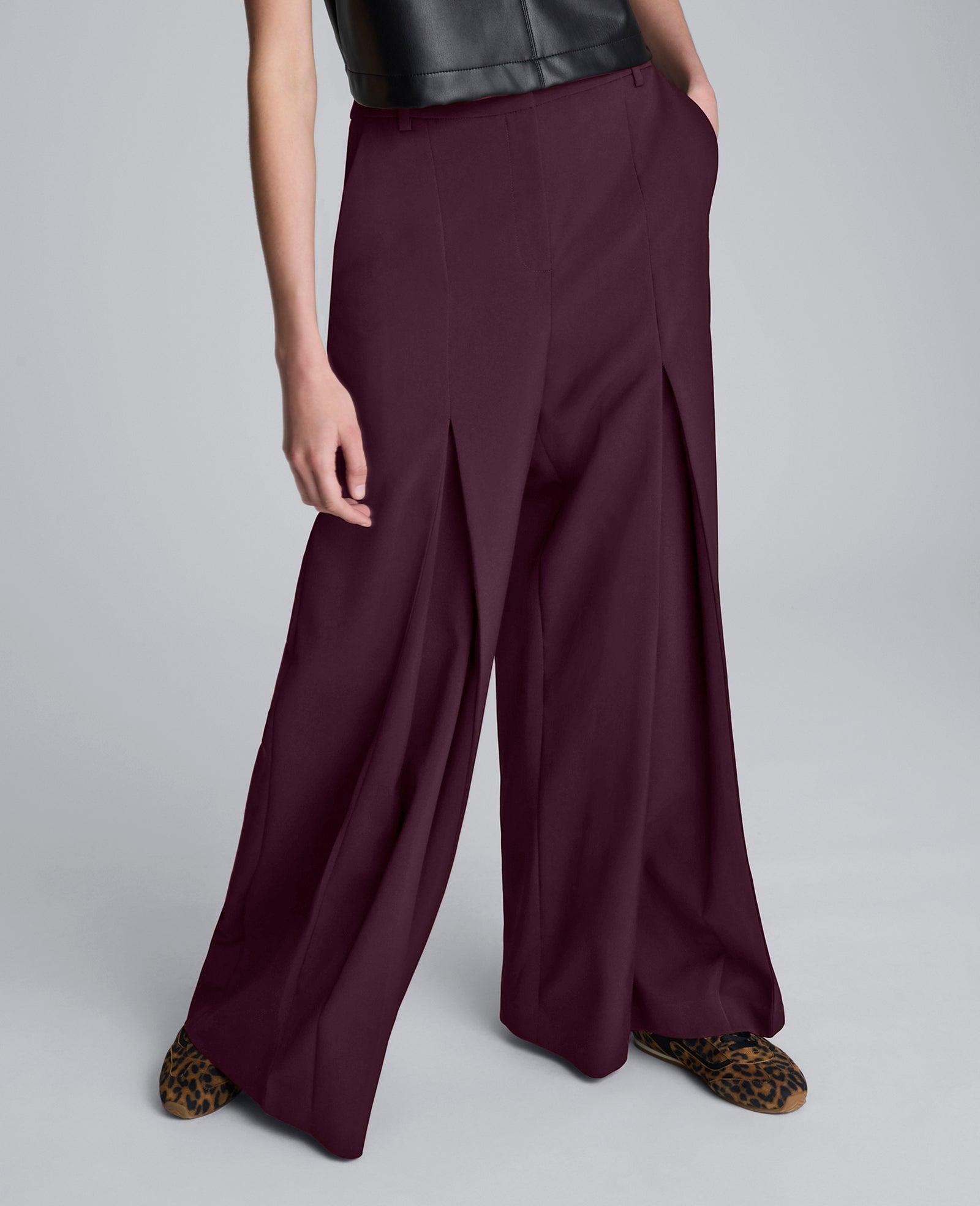 Kenneth Cole | Luxe Twill Wide Leg Inverted Pleat Front Pant by KENNETH COLE