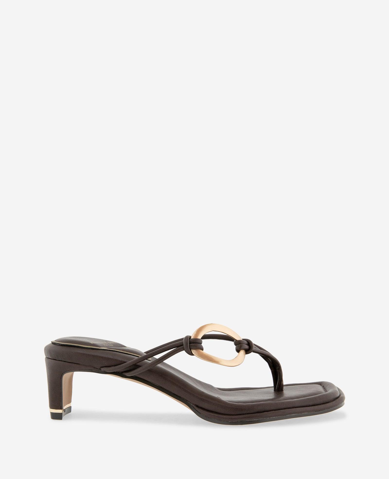 Kenneth Cole | Madrid Leather Embellished Heel Sandal by KENNETH COLE