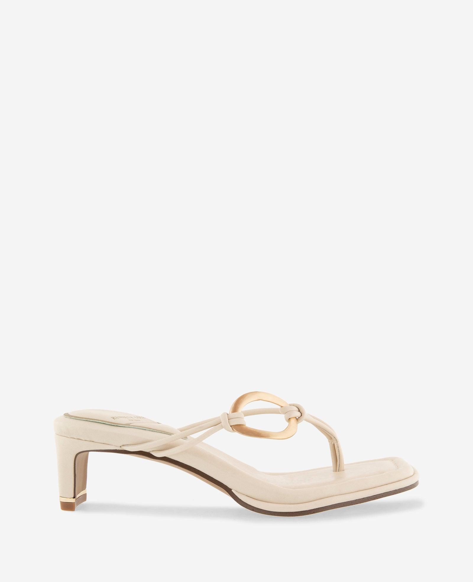 Kenneth Cole | Madrid Leather Embellished Heel Sandal by KENNETH COLE
